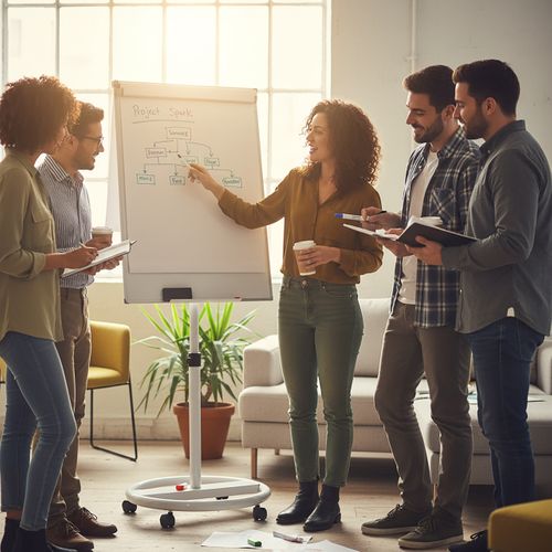 Tableau Blanc 100 X 70 Cm, 2 Bras