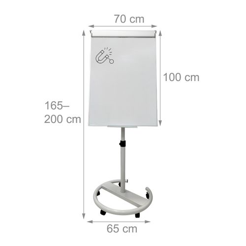 Tableau Blanc 100 X 70 Cm, 2 Bras