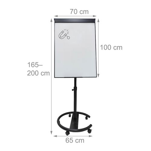 Tableau Blanc 100 X 70 Cm, 2 Bras