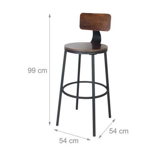Lot De 2 Tabourets De Bar