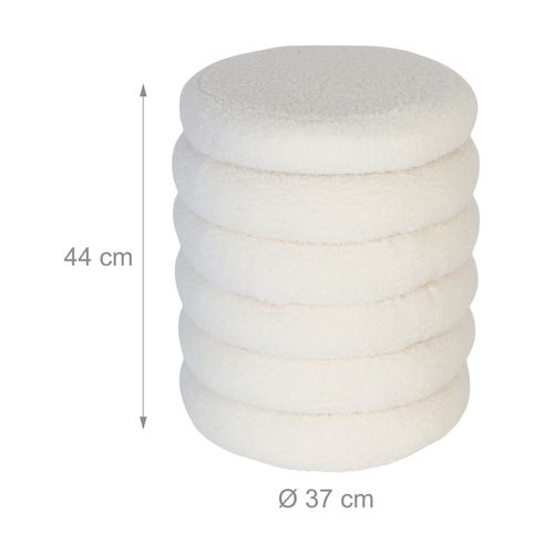 Pouf Coffre En Bouclé