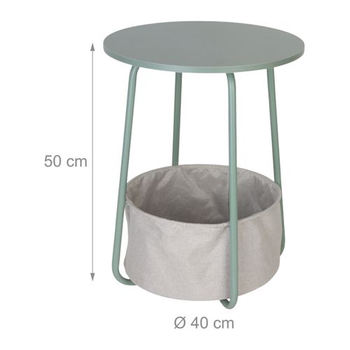 Table D'appoint Ronde Et Panier