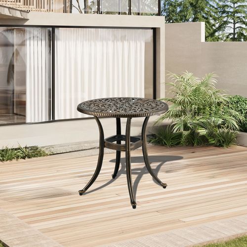 Table Ronde De Jardin Avec Trou Parasol