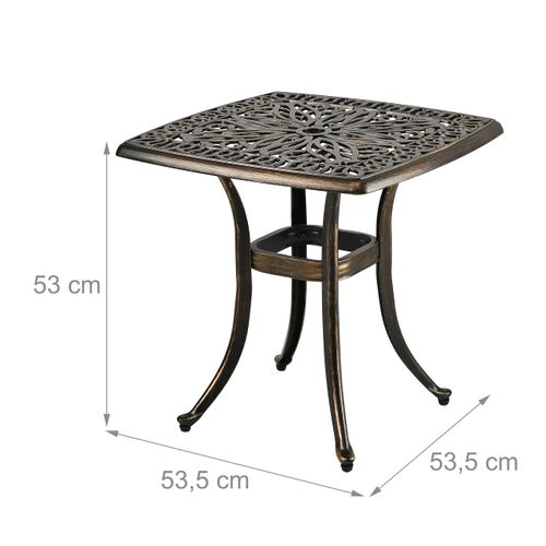 Table De Jardin Carrée Avec Trou Parasol
