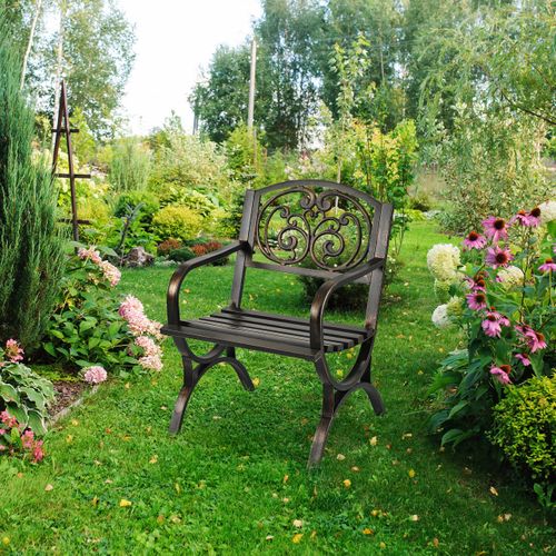 Chaise De Jardin Vintage En Métal