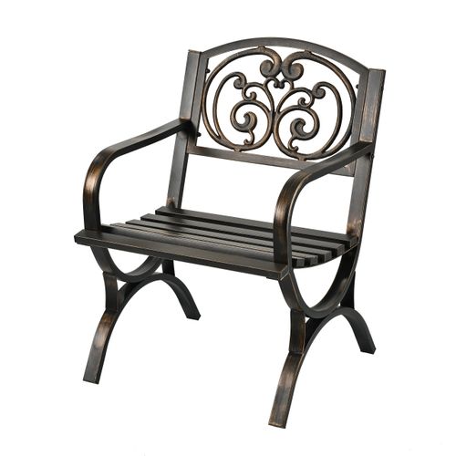 Chaise De Jardin Vintage En Métal