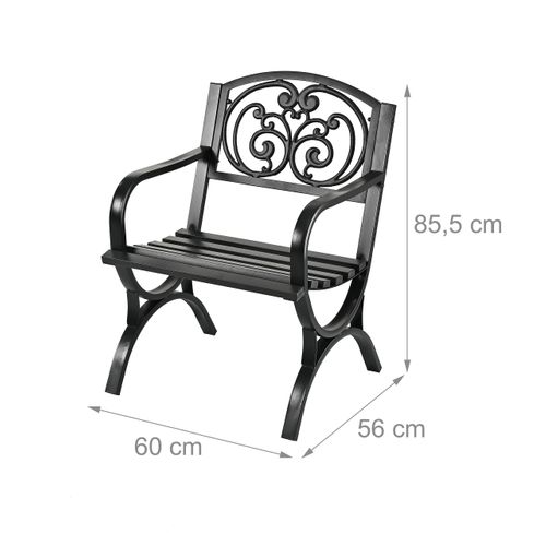 Chaise De Jardin Vintage En Métal