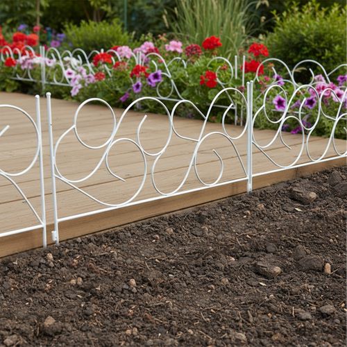 Bordure De Jardin Métal, 8 Pièces