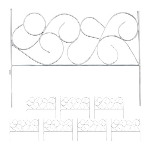 Bordure De Jardin Métal, 8 Pièces