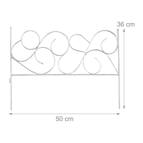 Bordure De Jardin Métal, 8 Pièces