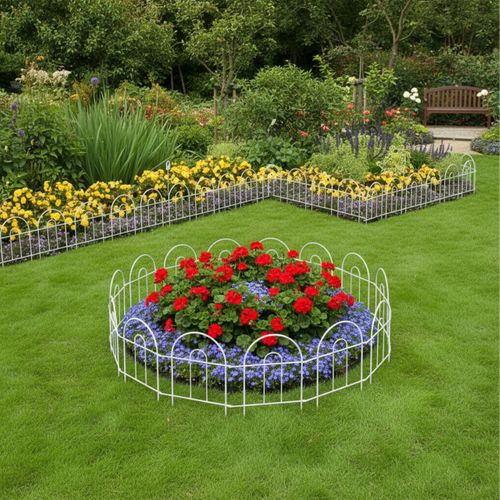 Bordure De Jardin En Métal, 6 Pièces