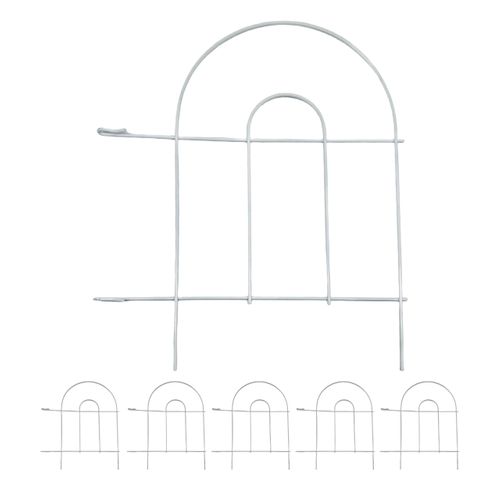 Bordure De Jardin En Métal, 6 Pièces