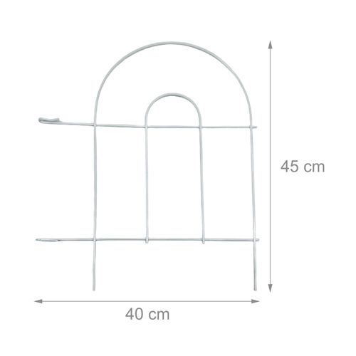 Bordure De Jardin En Métal, 6 Pièces