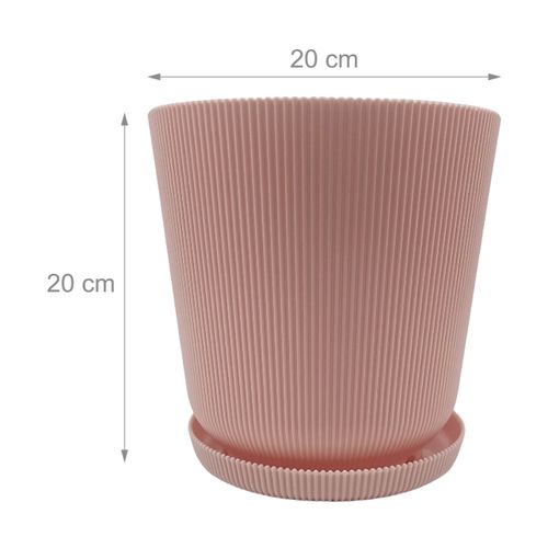 Lot De Deux Pots Avec Soucoupes