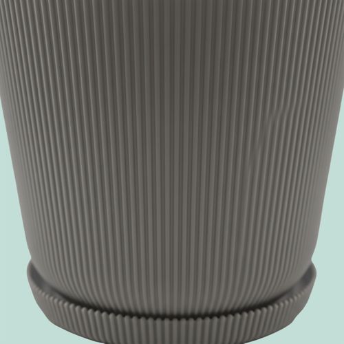 Lot De Deux Pots Avec Soucoupes