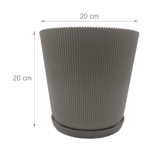 Lot De Deux Pots Avec Soucoupes