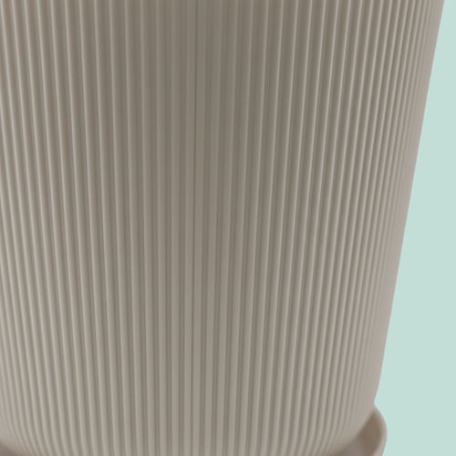 Lot De Deux Pots Avec Soucoupes