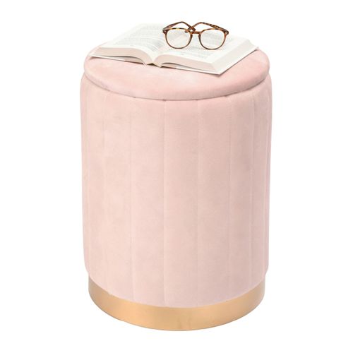 Tabouret En Velours Avec Rangement