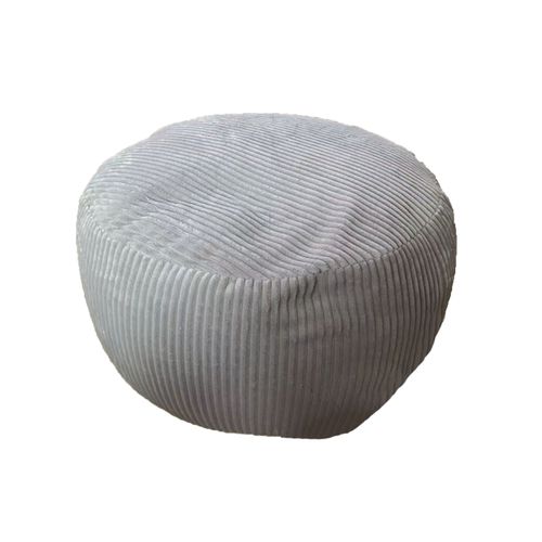Pouf En Tissu Côtelé