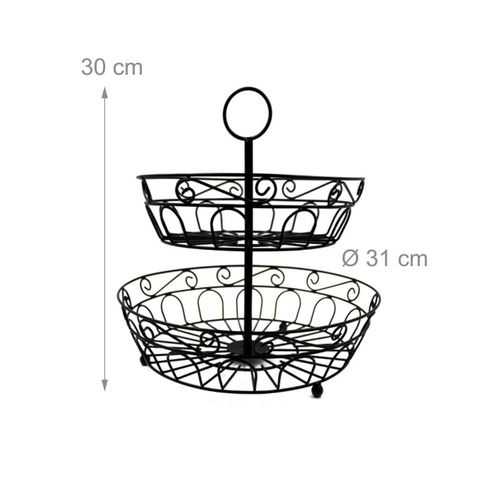 Présentoir à Fruits à 2 Niveaux