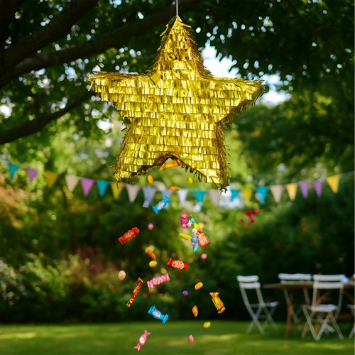 Ensemble Pinata Étoile Avec Bâton