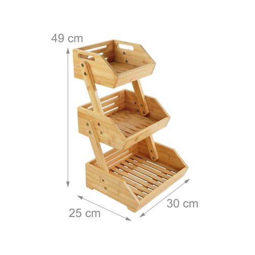 Présentoir à Fruits En Bambou