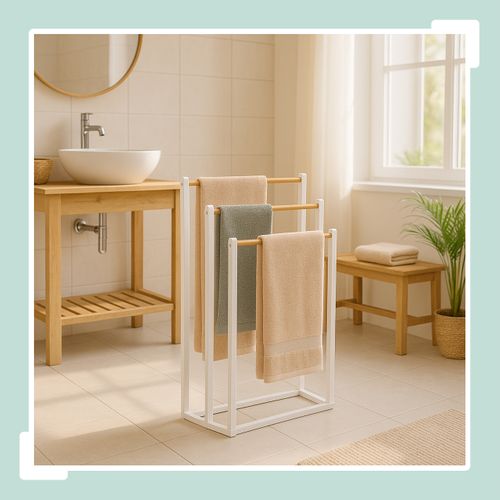 Porte-serviettes à 3 Barres Spacieuses