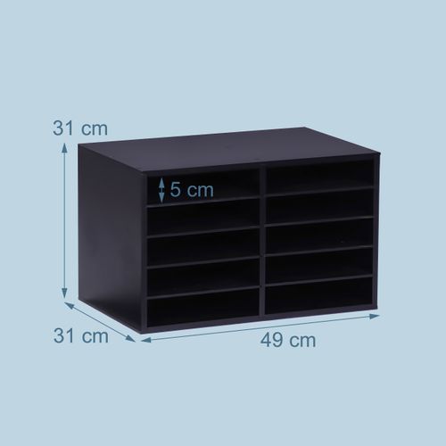 Rangement Documents En Bambou 10 Cases
