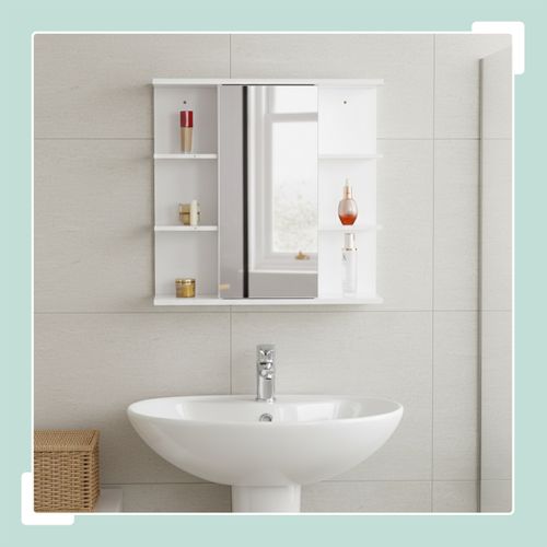 Armoire De Bain Avec 8 Étagères