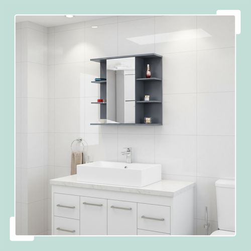 Armoire De Bain Avec 8 Étagères