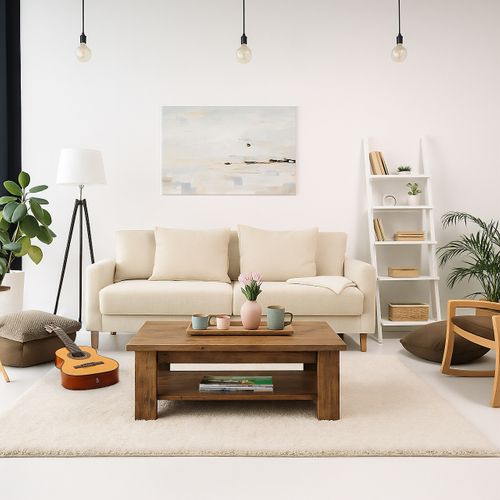 Table Basse Avec Rangement Inférieur