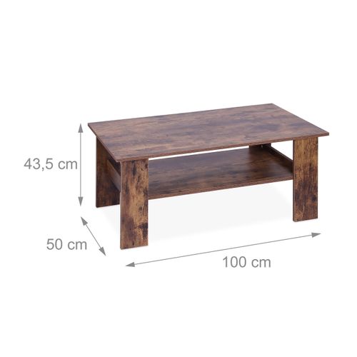 Table Basse Avec Rangement Inférieur