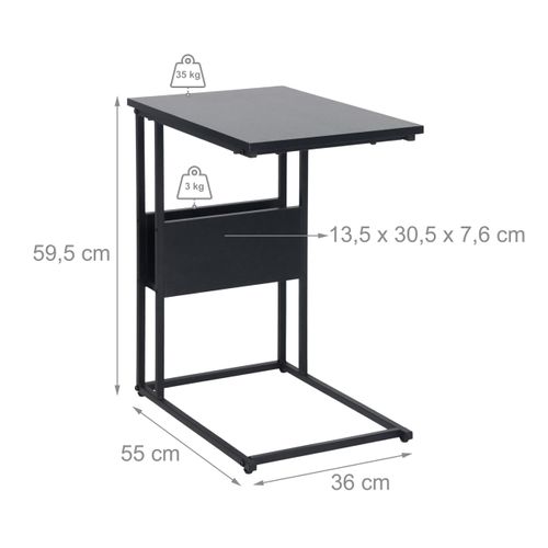 Table D'appoint Avec Rangement Et Niche
