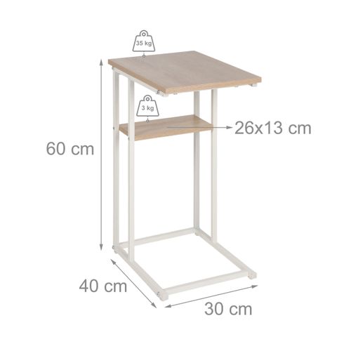 Table D'appoint à Deux Niveaux