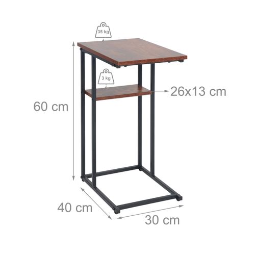 Table D'appoint à Deux Niveaux