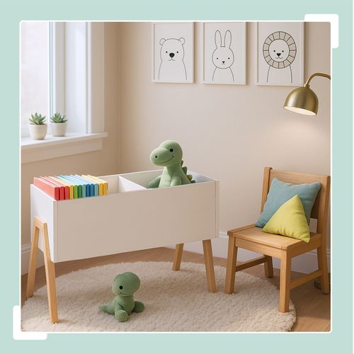 Coffre D'enfants Avec Pieds En Bois