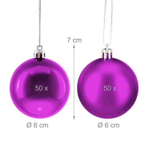 Lot De 100 Boules De Noël