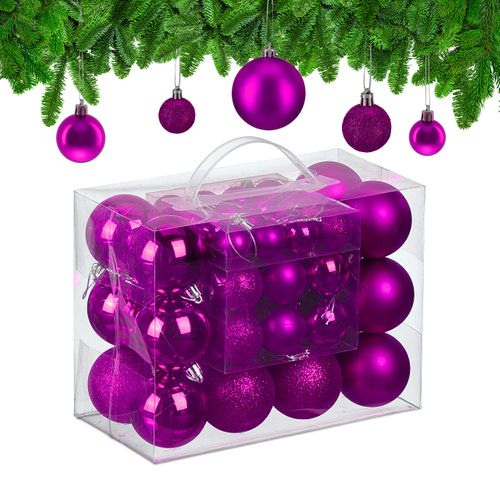 Lot De 50 Boules De Noël