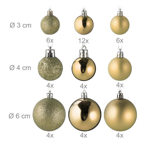 Boules De Noël En Lot De 100