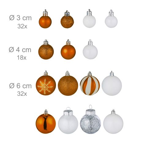 Boules De Noël En Lot De 101