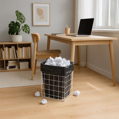 Corbeille à Papier En Métal 60 L