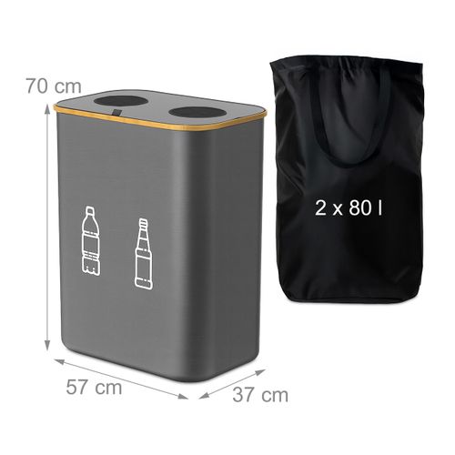 Conteneur De Tri Pour Bouteilles 160 L