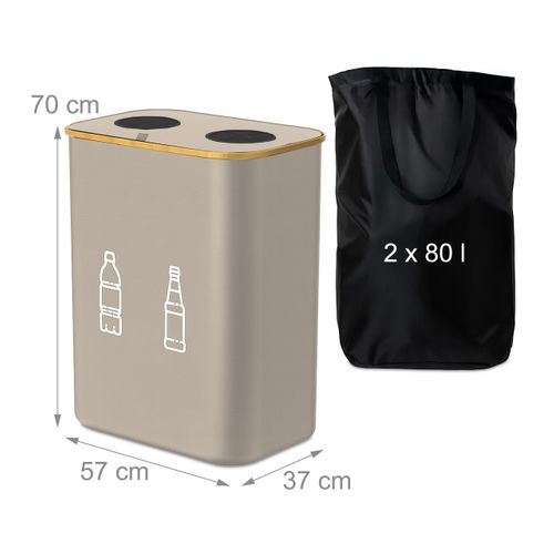 Conteneur De Tri Pour Bouteilles 160 L