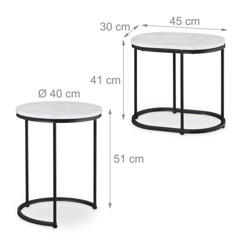 Table D'appoint En Lot De 2