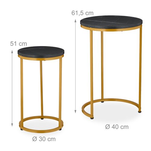 Table D'appoint En Lot De 2