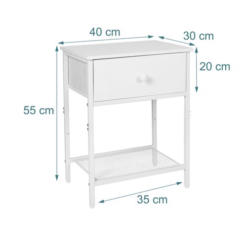 Chevets Lot De 2 Avec Tiroir Et Tablette