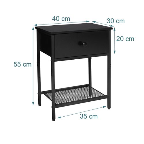 Chevets Lot De 2 Avec Tiroir Et Tablette