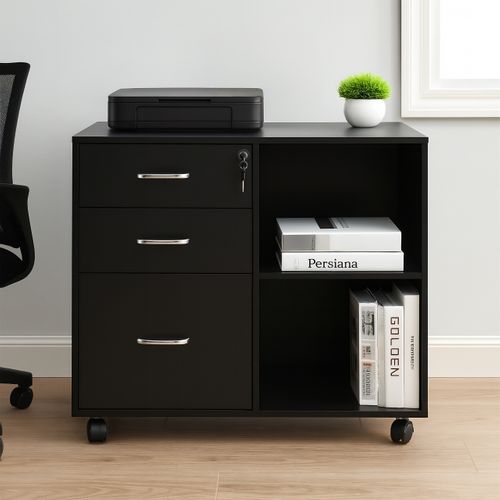 Caisson Mobile Avec Tiroirs Et Étagères