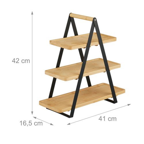 Plateau De Service Bambou et Métal