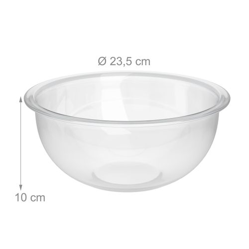 Lot De 2 Grands Saladiers En Verre